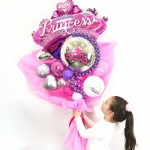 Крафтовый букет из воздушных шаров «Принцесса»