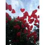 Воздушные шарики запуск в небо, сердца