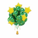 Букет из воздушных шаров "Камуфляж в золотом "