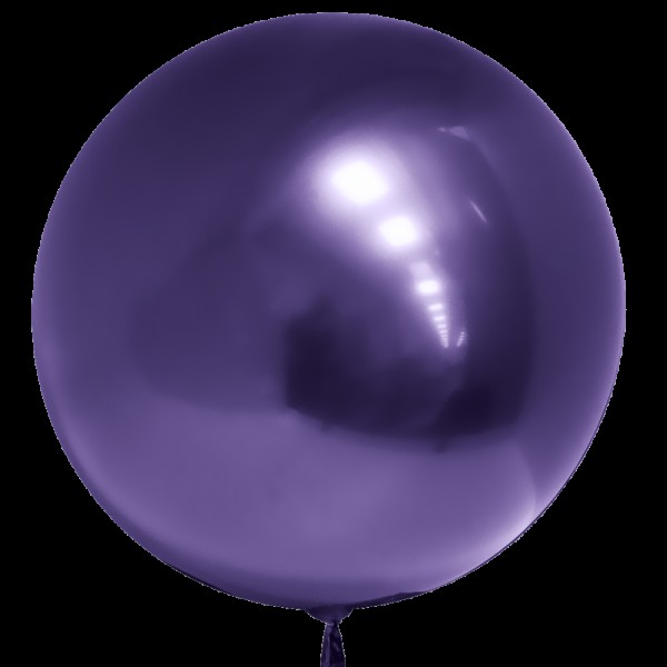 Шар фольгированный Сфера 3D Deco Bubble Фиолетовый. Хром 18''/46 см