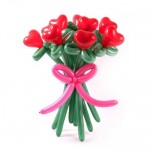 Букет цветов из шариков «Сердца»