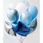 Букет из воздушных  шариков Blue-White