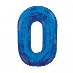 Цифра 0 Синяя (100см)