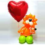 Фигура из воздушных шариков Львенок с шариком