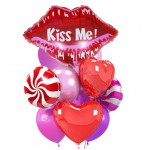 Букет из воздушных шариков Kiss me