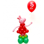 Фигура из воздушных шариков Свинка Пеппа с шариком