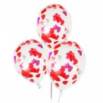 Воздушные шарики с конфетти " Любовь "