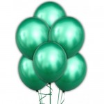Облако из воздушных шариков " Хром. Зеленые "