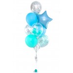 Фонтан из воздушных шариков Голубая лагуна