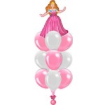 Фонтан из воздушных шариков Принцеса