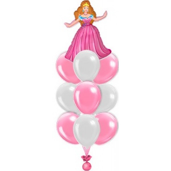 Фонтан из воздушных шариков Принцеса