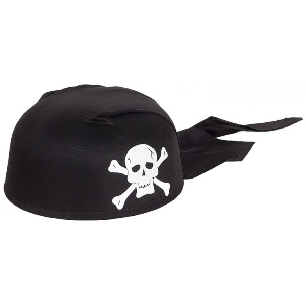 Карнавальная шляпа Бандана, Пират, Черный