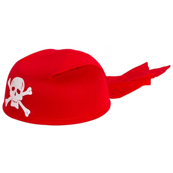 Карнавальная шляпа Бандана, Пират, Красный
