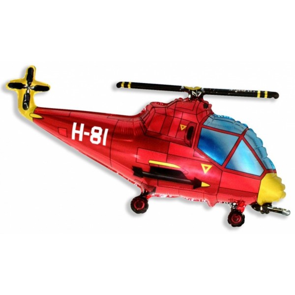 Шар фольгированная фигура Вертолет ( 38/97 см )
